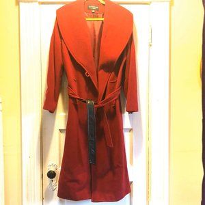 Red Long Length Coat